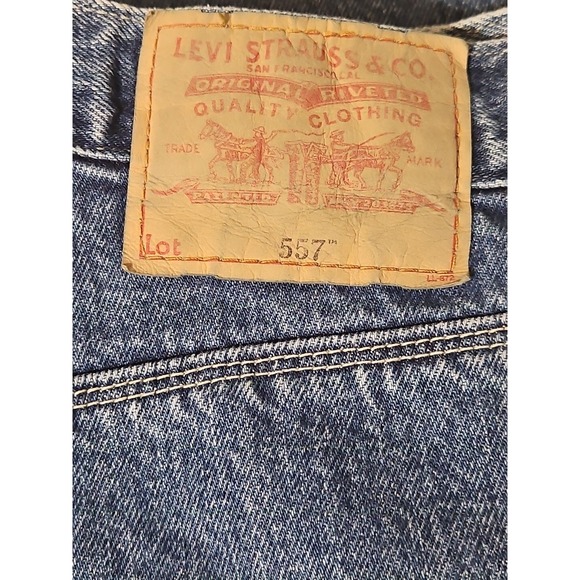 Vintage Y2K Levis 557 Relaxed BIG & TALL Bootcut 40x34 Jeans EXCELLENT‎ COND EUC - Picture 1 of 9